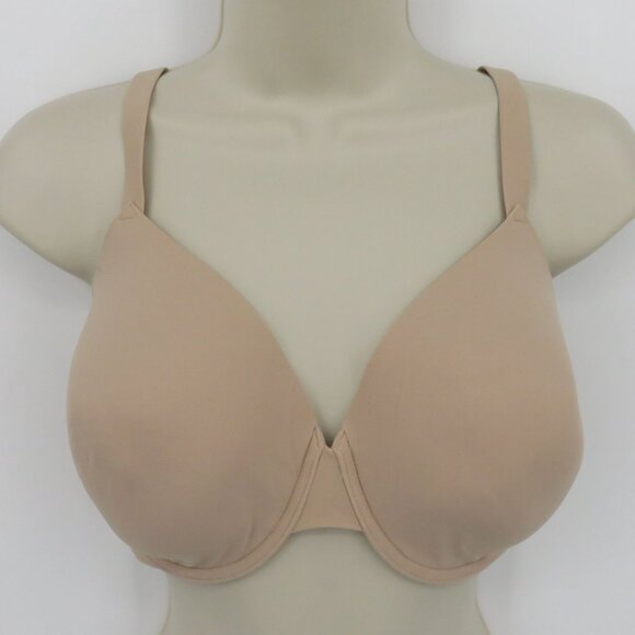 True & Co 36DD Solid Beige Underwire Lined Convertible T Shirt Bra Style 11310 - Picture 14 of 15